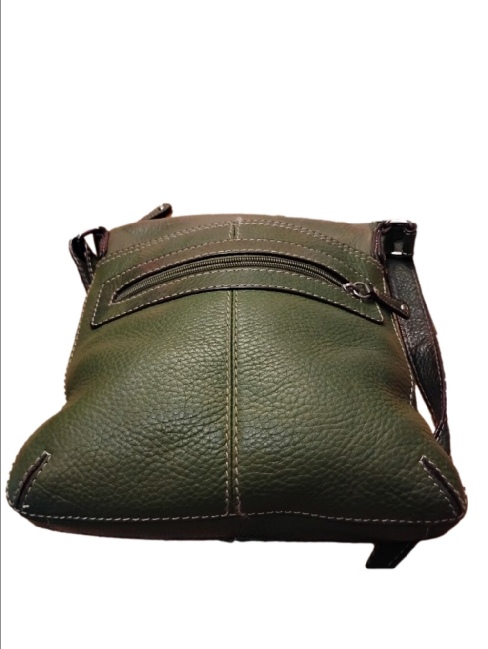 Fossil Vintage Cargo Crossbody Bag. Green, Pebbled Leather. - Picture 7 of 12